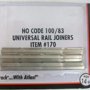 ATLAS HO CODE 100/80 Universal Rail Joiners #170 (48 pieces)