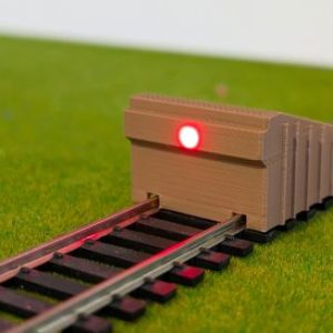 HO/OO Scale Lighted Buffer Stop (2-Pieces)