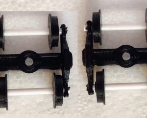HO Scale Bogie /Truck for Wagons (Set of 2)