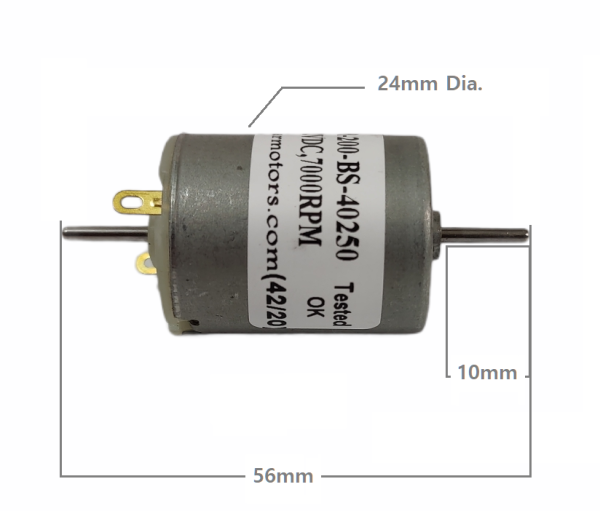 Dual Shaft Motor for HO/OO/ O Scale Models (Pack of 2) - Image 2