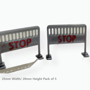 HO/OO Road Block Barriers (Pack of 5)