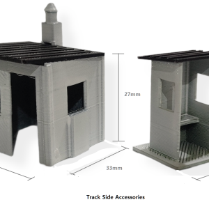 HO/OO Track Side Cabin and Post