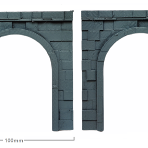 HO/OO Scale 3D Printed Tunnel Wall  (2-Pieces)