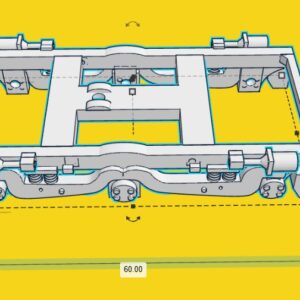 WDM Bogie for HO 1:87 Scale Display models (Set of 2)