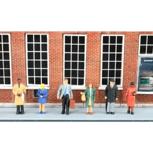HO SCALE BACHMANN 33120 STANDING OFFICE PEOPLE (6 PIECES)