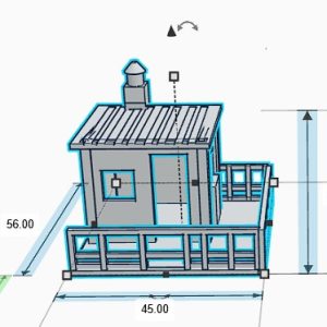 HO/OO Track Side Cabin with Fence and Grass Pack