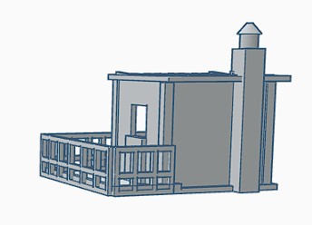 HO/OO Track Side Cabin with Industrial Hardware Bundle (Painted) - Image 2