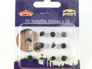 HO/OO Bachmann 44-534 Satellite Dishes (x10) - For Houses