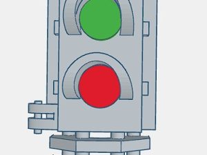 HO/ OO Scale Indian Railway 2 Aspect Signal (2 Pack)