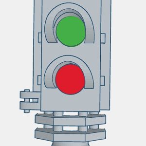 HO/ OO Scale Indian Railway 2 Aspect Signal (2 Pack)