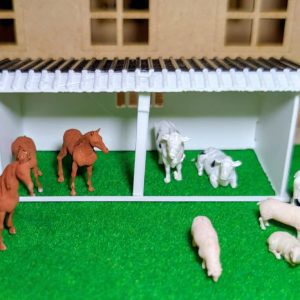 HO/OO Scale Farm Animal Bundle with Bullock Cart