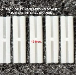 Pack of 12 Insulated Joiners for HO Scale