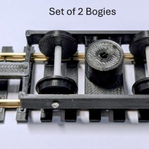 HO Scale Coach Bogie Frame with Wheels set of 2