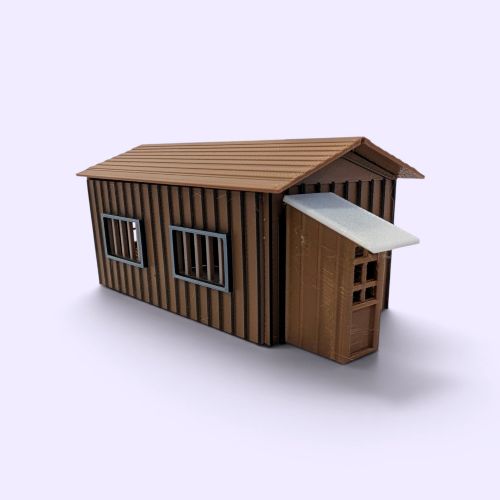 HO/OO Lighted Goods/Track-Side Warehouse (Colored Model) - Image 2