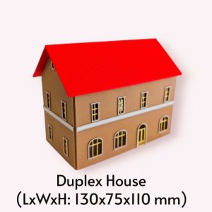 Duplex House HO/OO  (Colored Model)