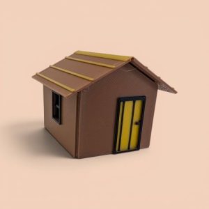 HO/OO Goods Shed (Colored Model)