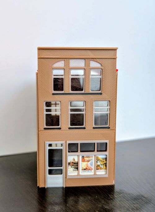 HO/ OO Scale Duplex Store and Appartment (Colored Model)